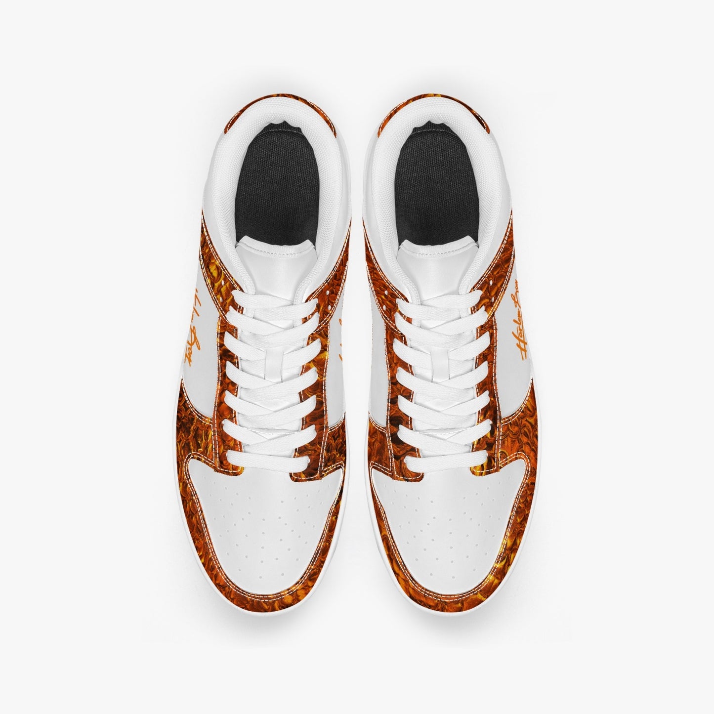 Harlem Boy Collection - Dunks - Low Top Men - Crocodile Print Mandarin