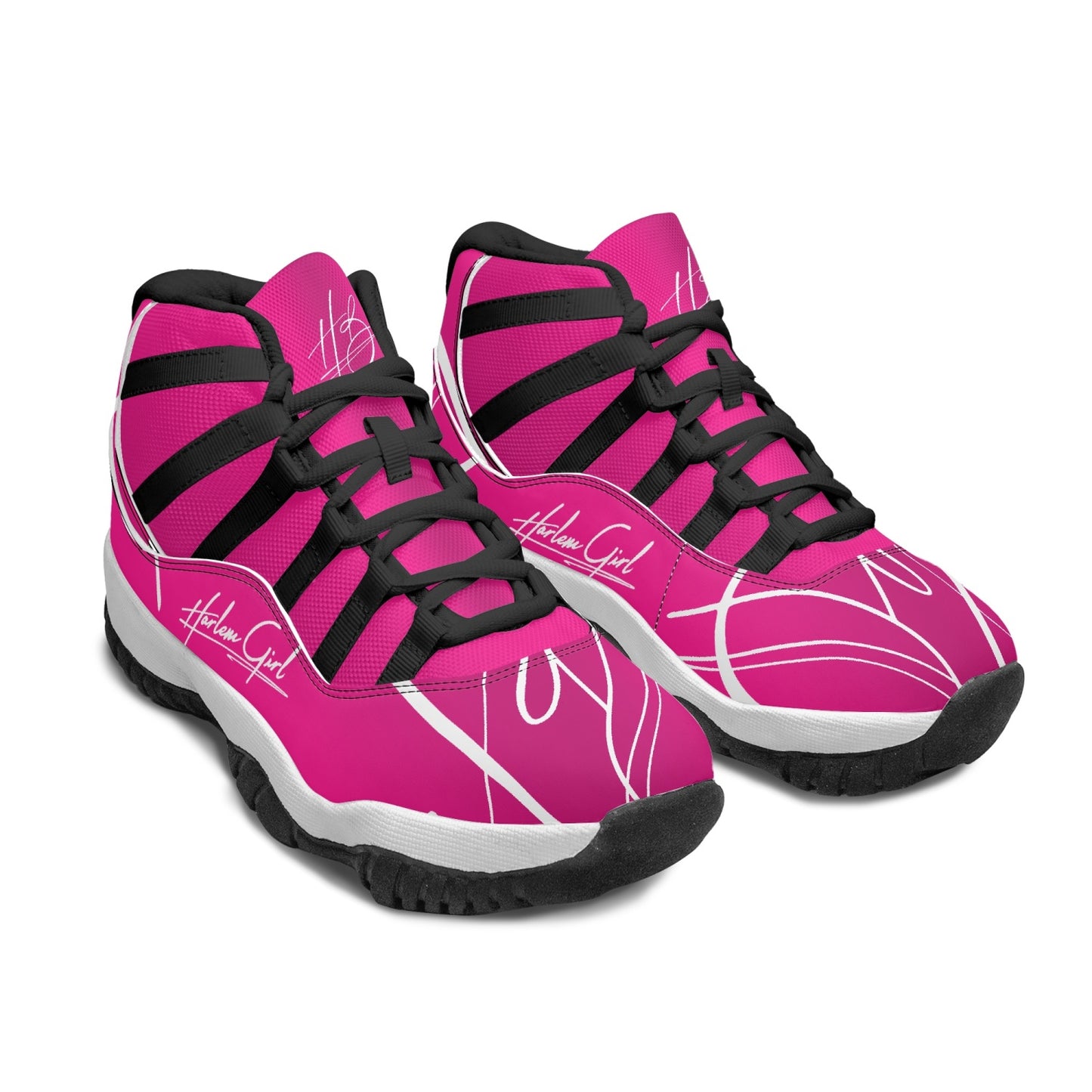 Harlem Girl "Tribe" Basketball - Fuchsia w/Black or White Trim (Women's)