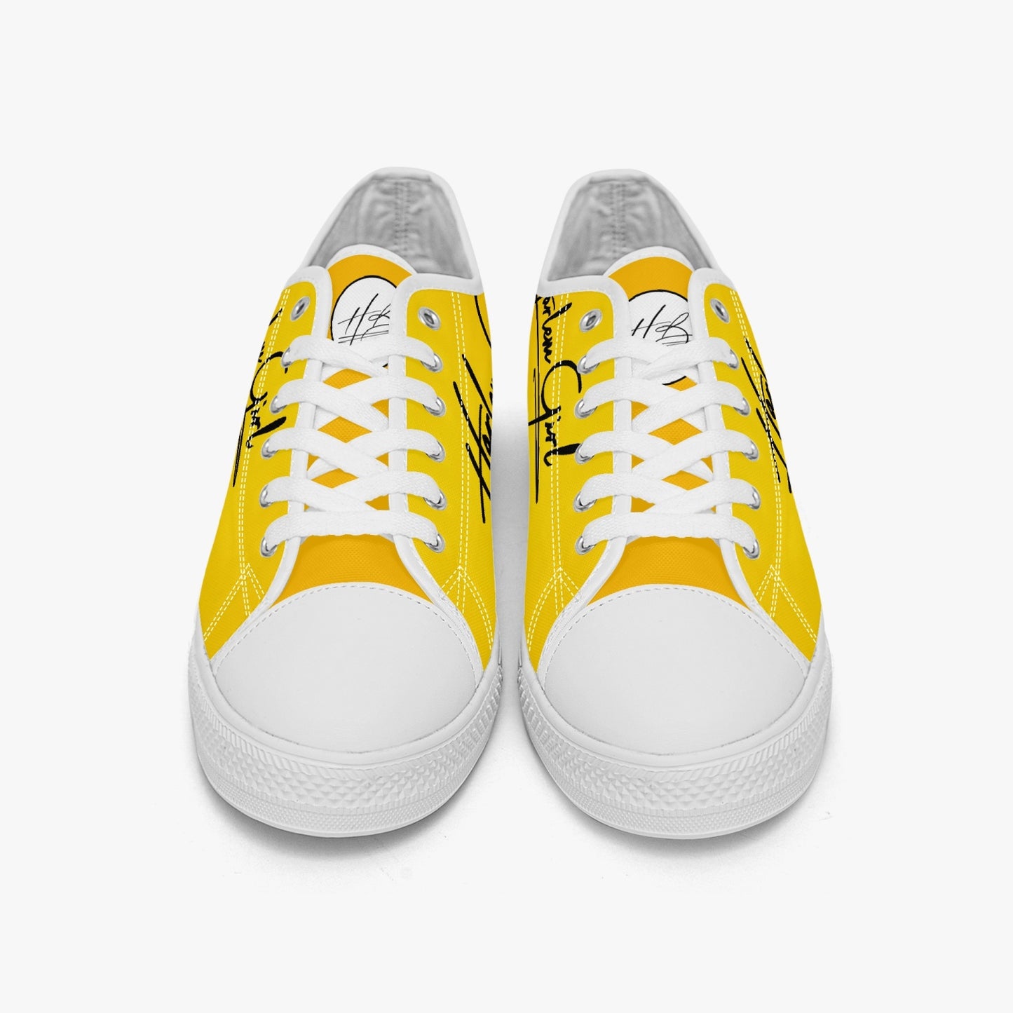 HB Harlem Girl "Lenox Ave" Classic Low Tops - Gold - Women (Black or White Sole)