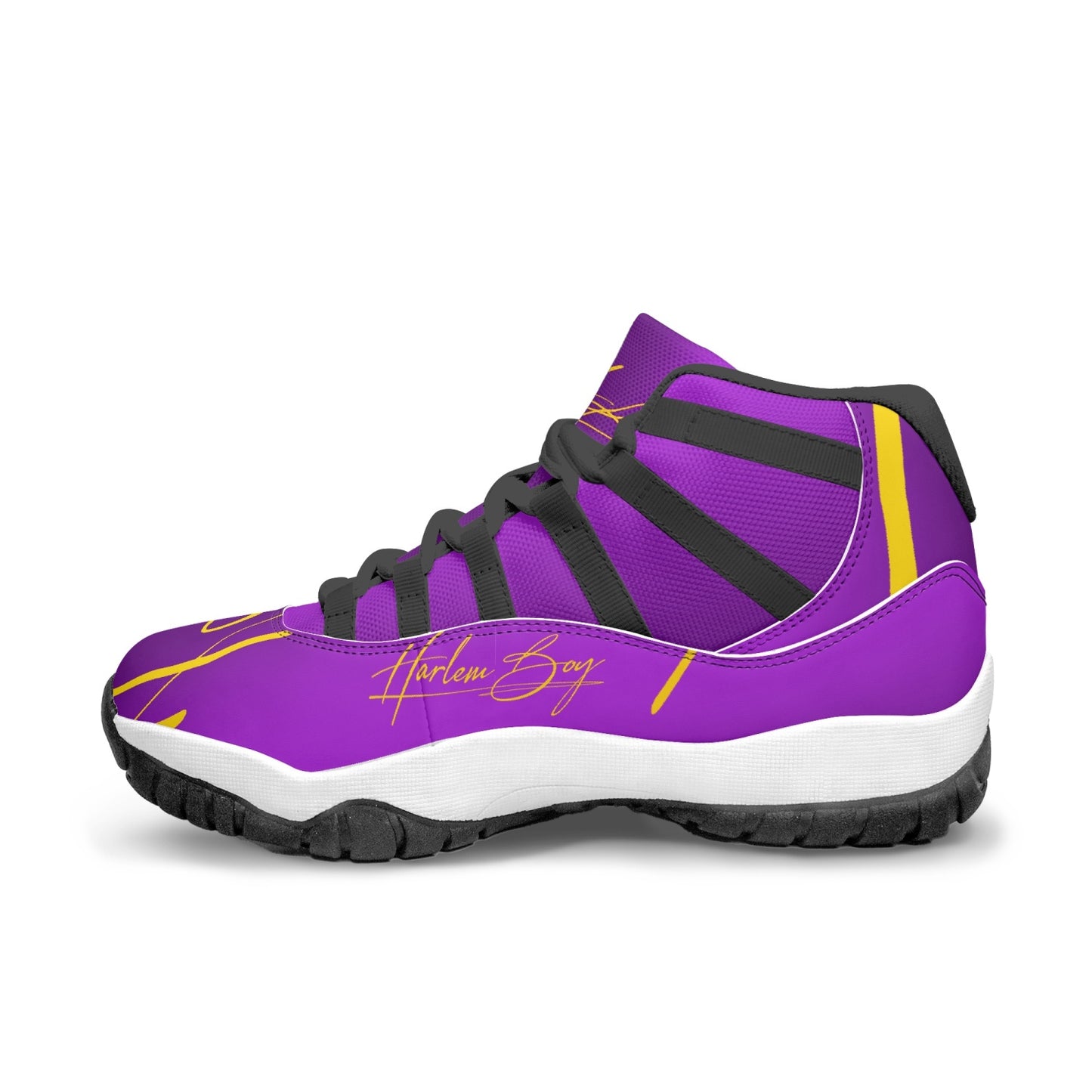 Harlem Boy "Tribe" Basketball - Purple & Gold w/Black or White Trim (Men's)