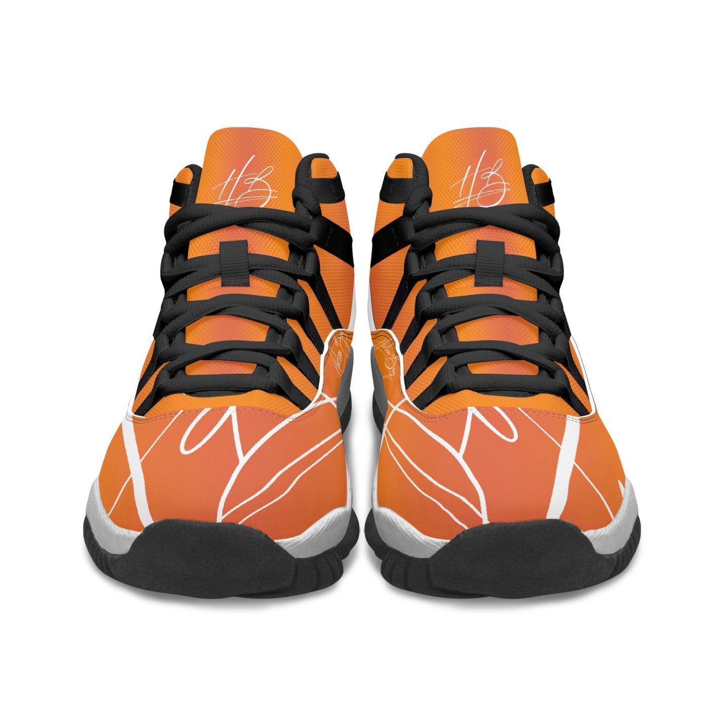 Harlem Boy "Tribe" Basketball - Mandarin w/Black or White Trim (Women's)