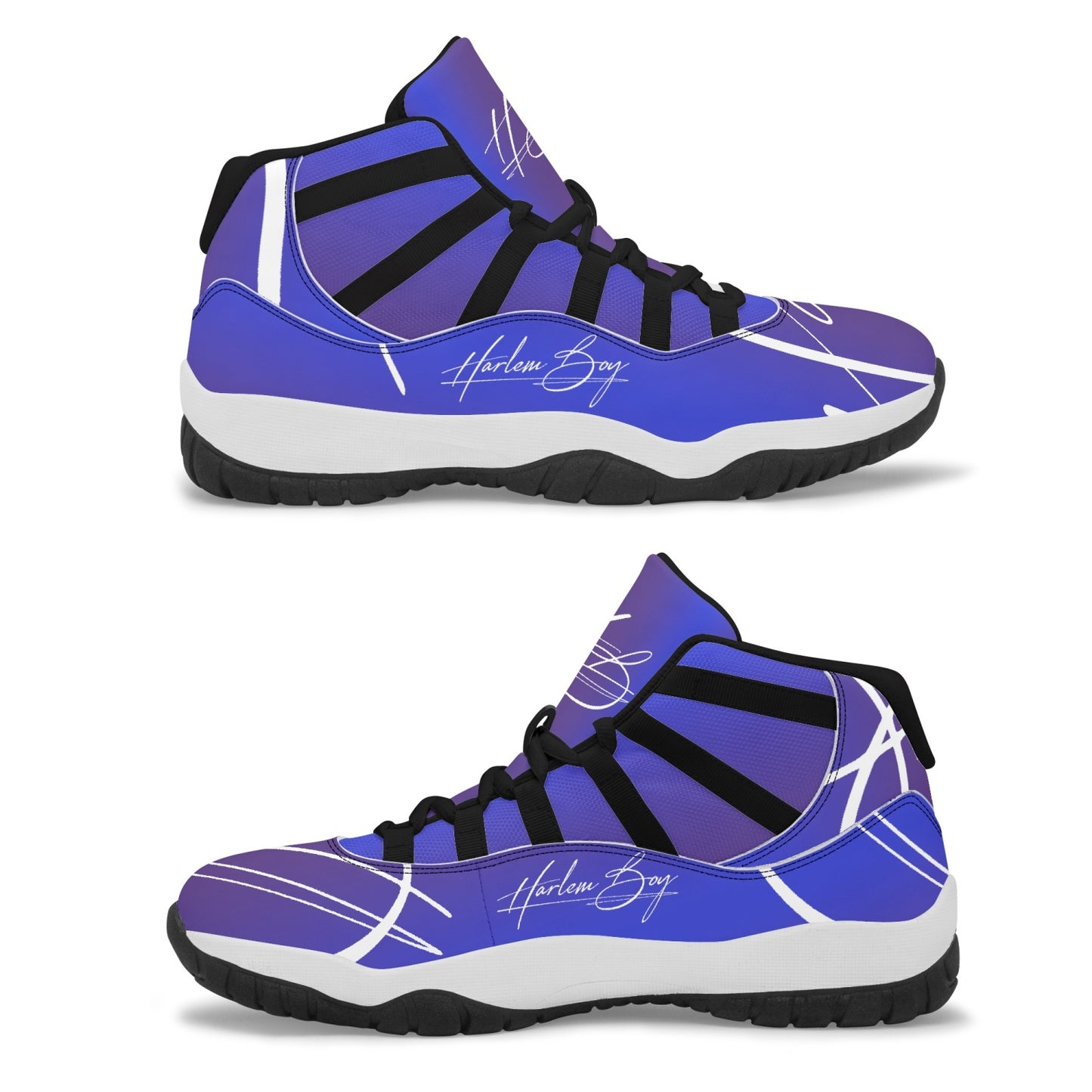 Harlem Boy "Tribe" Basketball - Sapphire w/Black or White Trim (Men's)