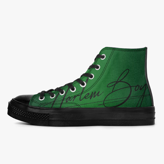 Harlem Boy "Coolee High" Tops Men - Emerald - Black Sole