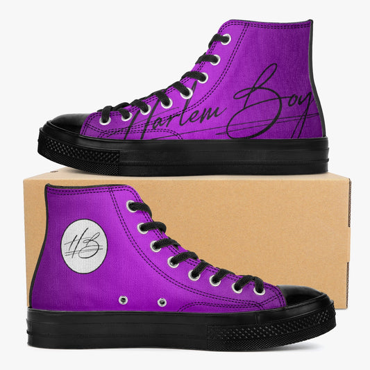 Harlem Boy "Coolee High" Tops Men - Royal Amethyst - Black Sole