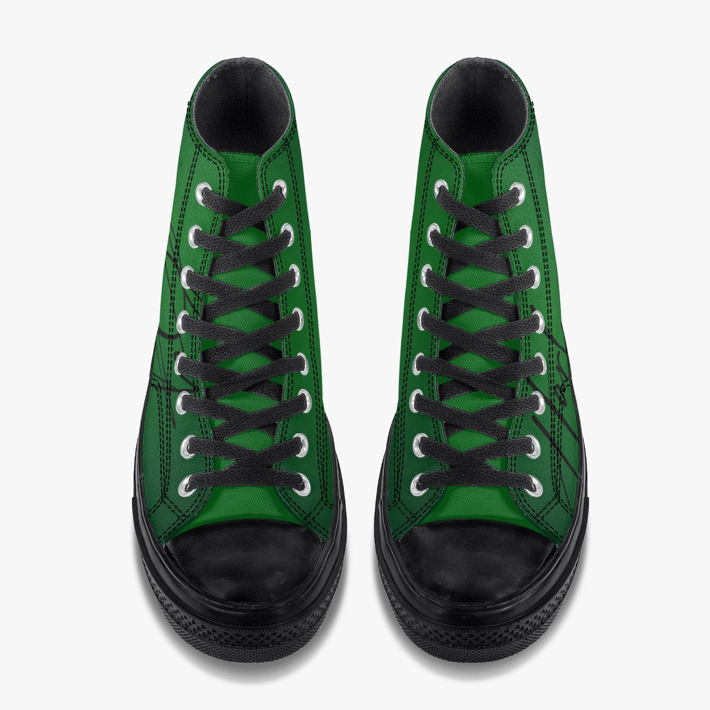 Harlem Boy "Coolee High" Tops Men - Emerald - Black Sole