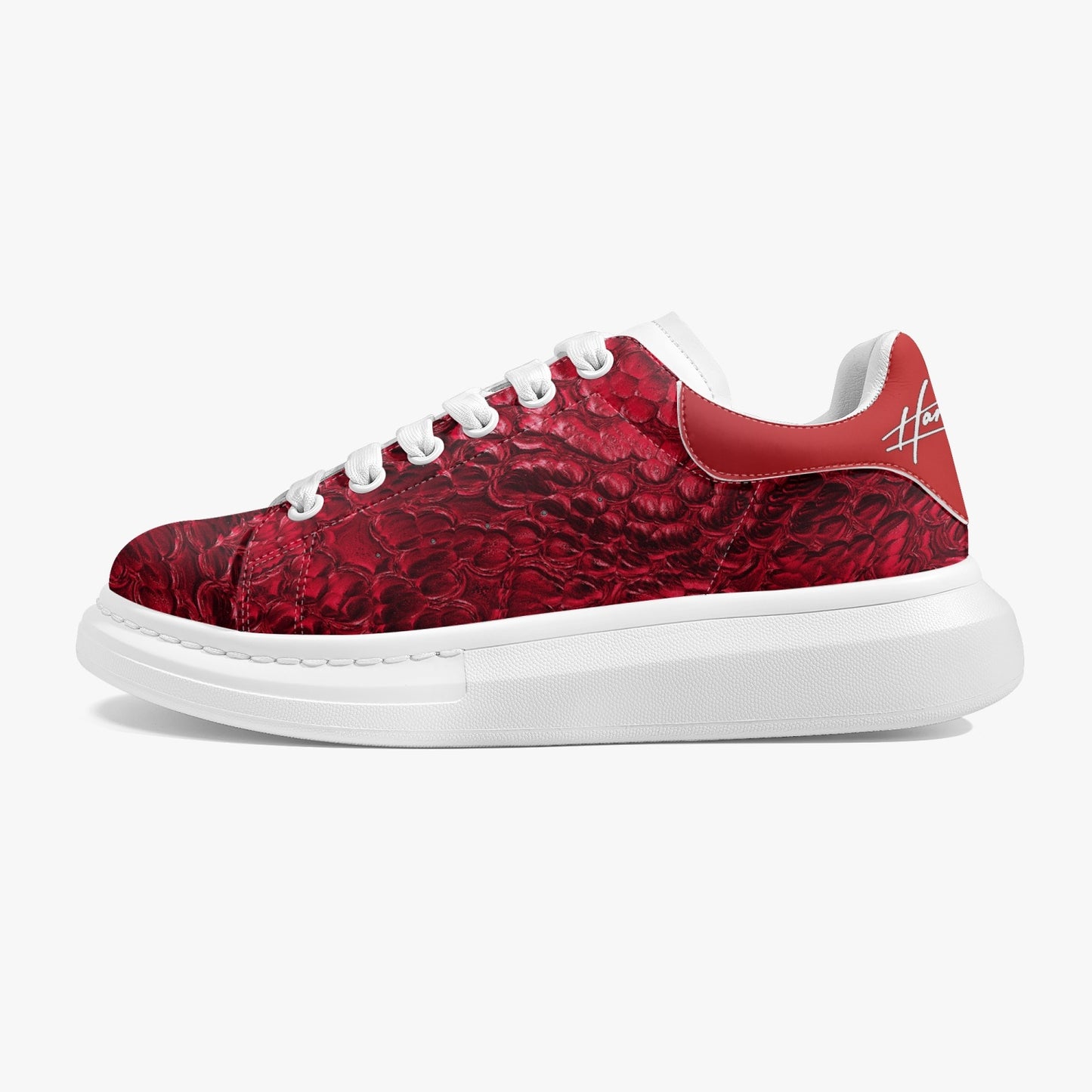 HBC - Harlem Girl Sankofa - Crocodile Print - Ruby - Womens