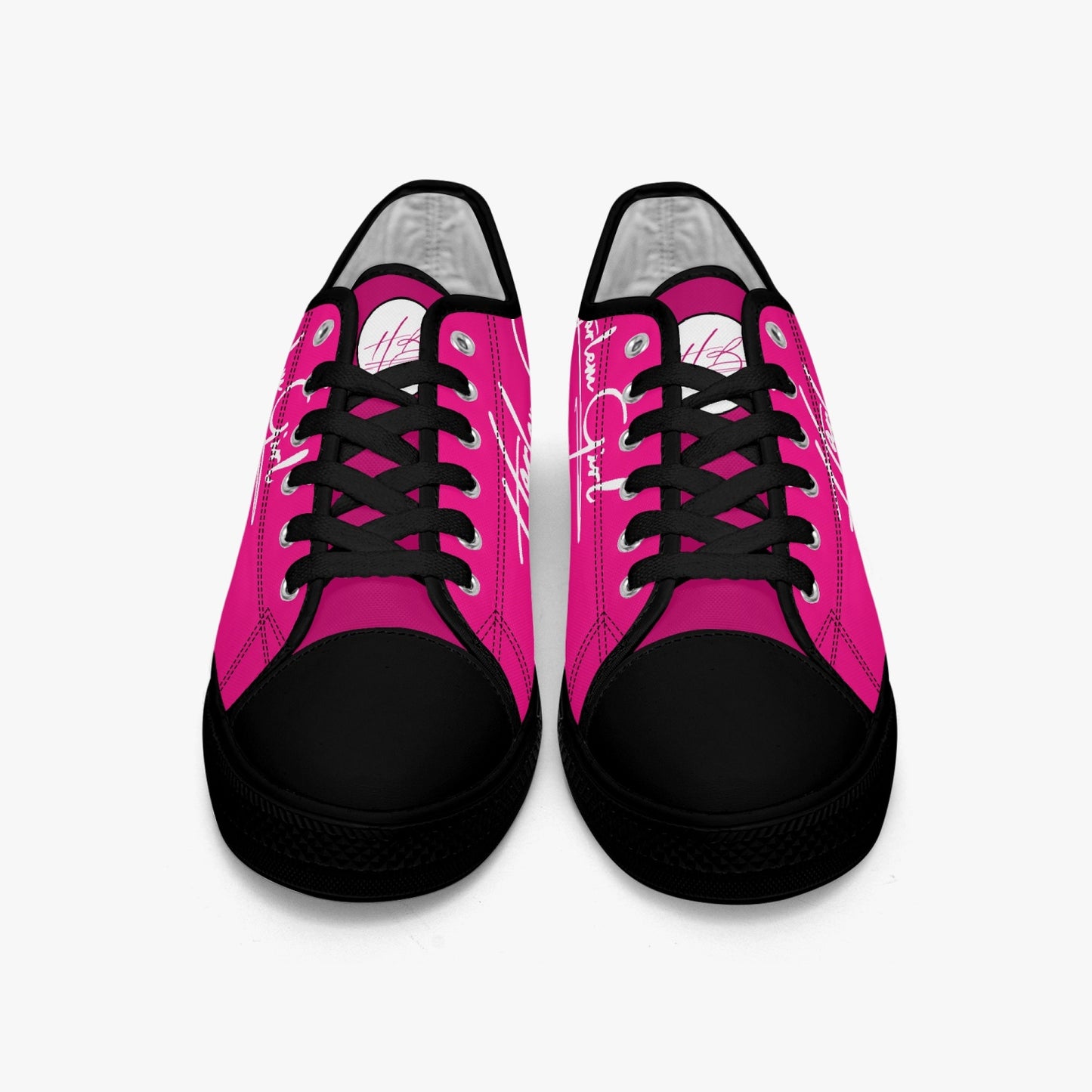 HB Harlem Girl "Lenox Ave" Classic Low Tops - Fuchsia - Women (Black or White Sole)