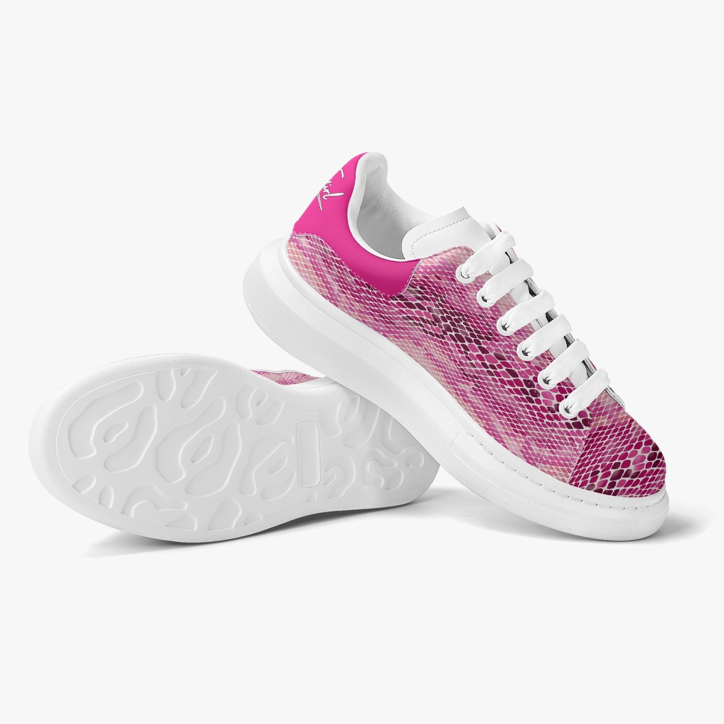 HBC - Harlem Girl Sankofa - Snakeskin Print- Pink, Fuchsia, Red - Womens