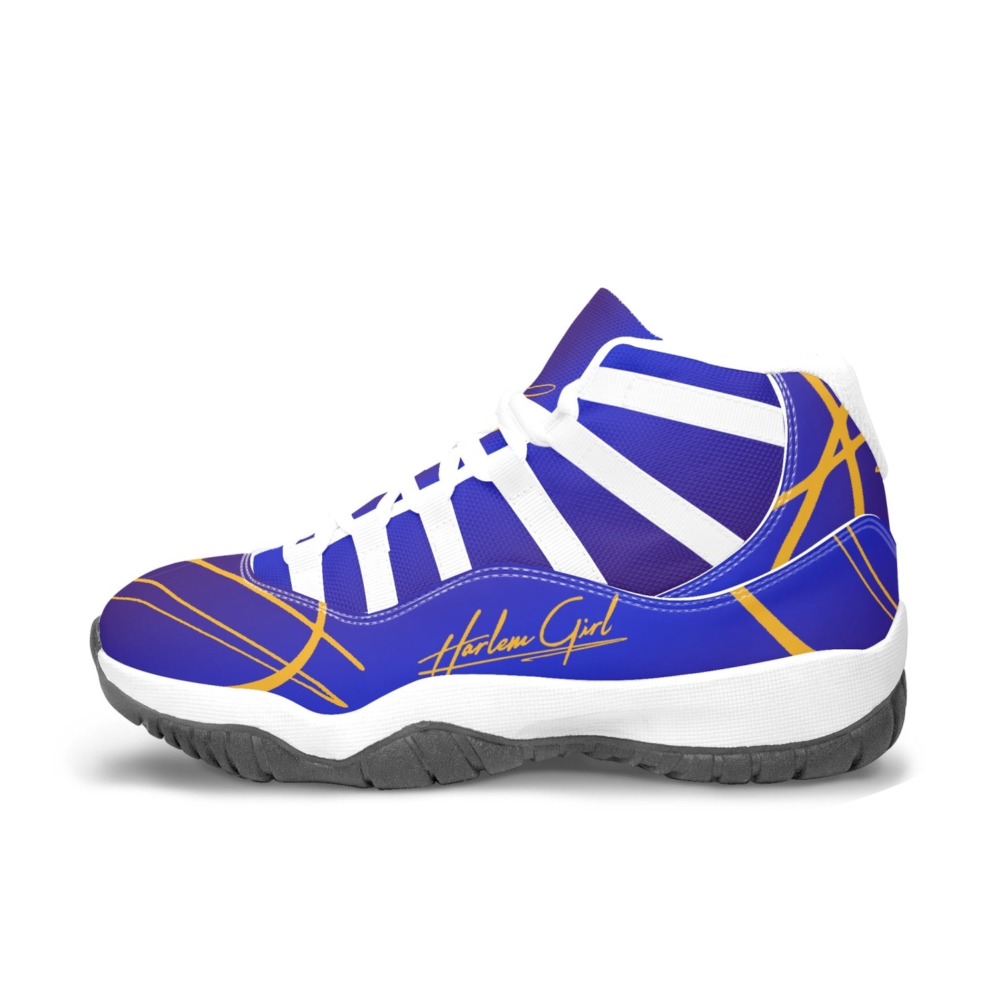 Harlem Girl "Tribe" Basketball - Blue & Gold w/White Trim (Women's)
