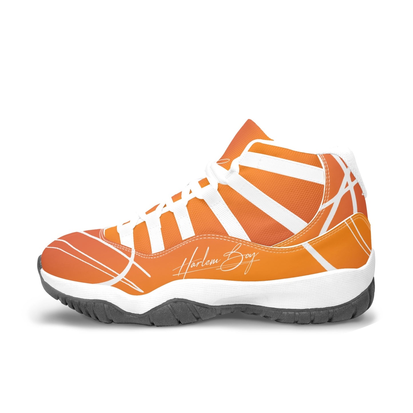Harlem Boy "Tribe" Basketball - Mandarin w/Black or White Trim (Women's)