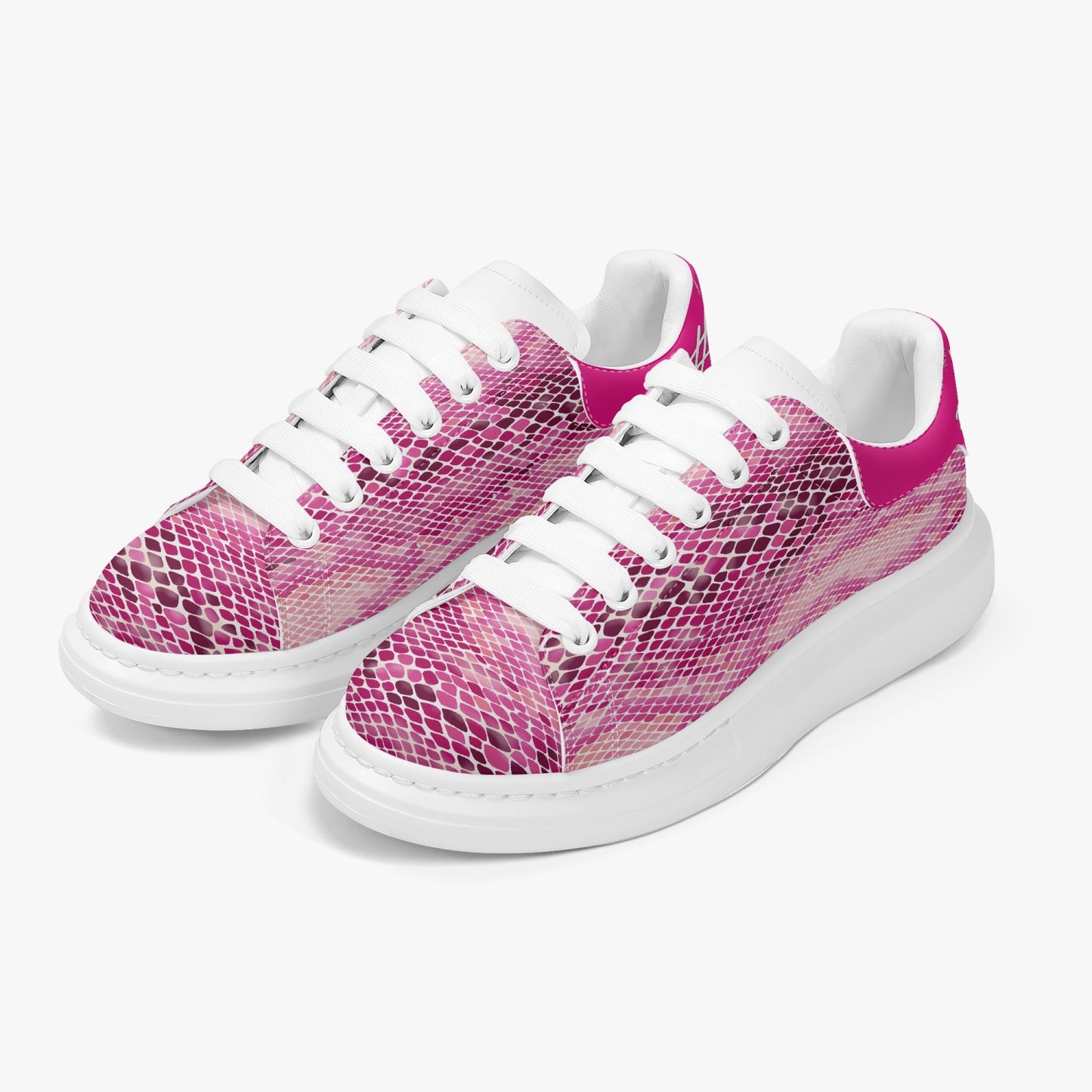 Harlem Boy Sankofa - Snakeskin Print - Pink Fuchsia Red - Mens