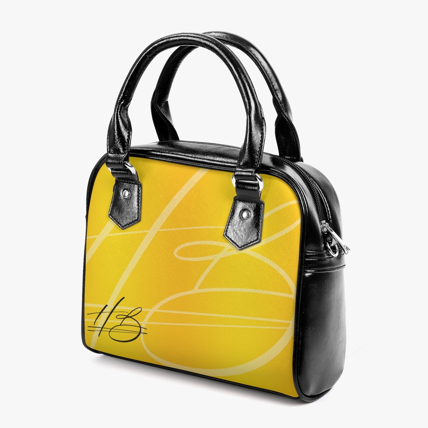 HB Vegan Leather Shoulder Bag - Gold