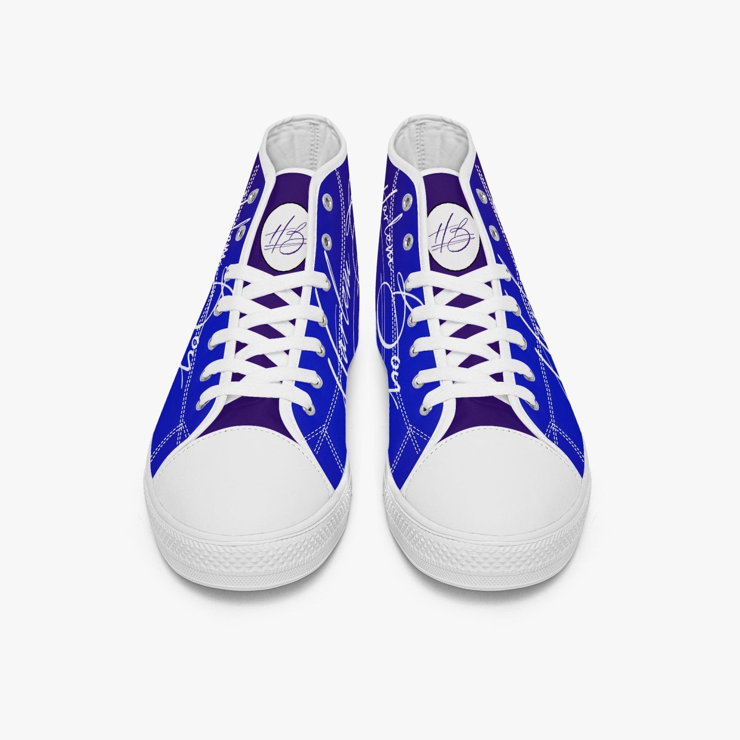 HB Harlem Boy "Lenox Ave" Classic High Top - Sapphire - Men (Black or White Soles)