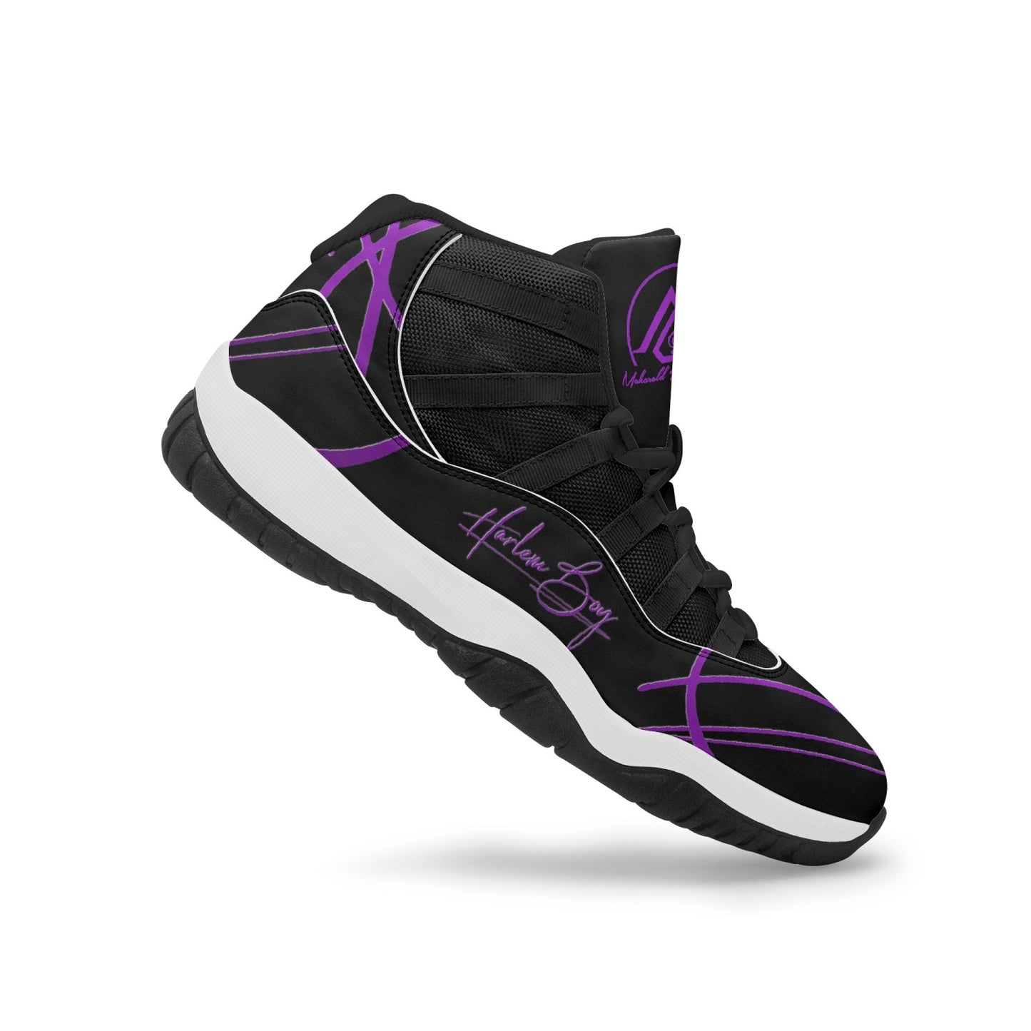 Harlem Boy "Tribe" Basketball MP2 60 Limited Edition - Black and Purple w/Black Trim (Men's) *