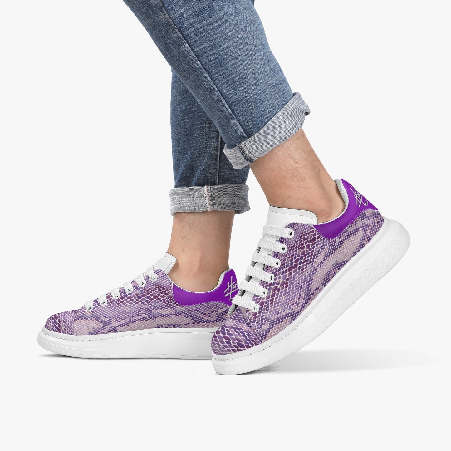 Harlem Boy Sankofa - Snakeskin Print - Amethyst - Mens