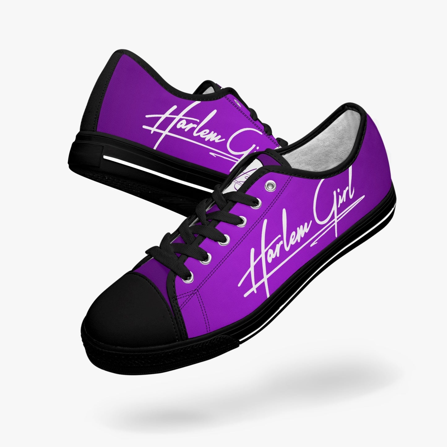 HB Harlem Girl "Lenox Ave" Classic Low Tops - Amethyst - Women (Black or White Sole)