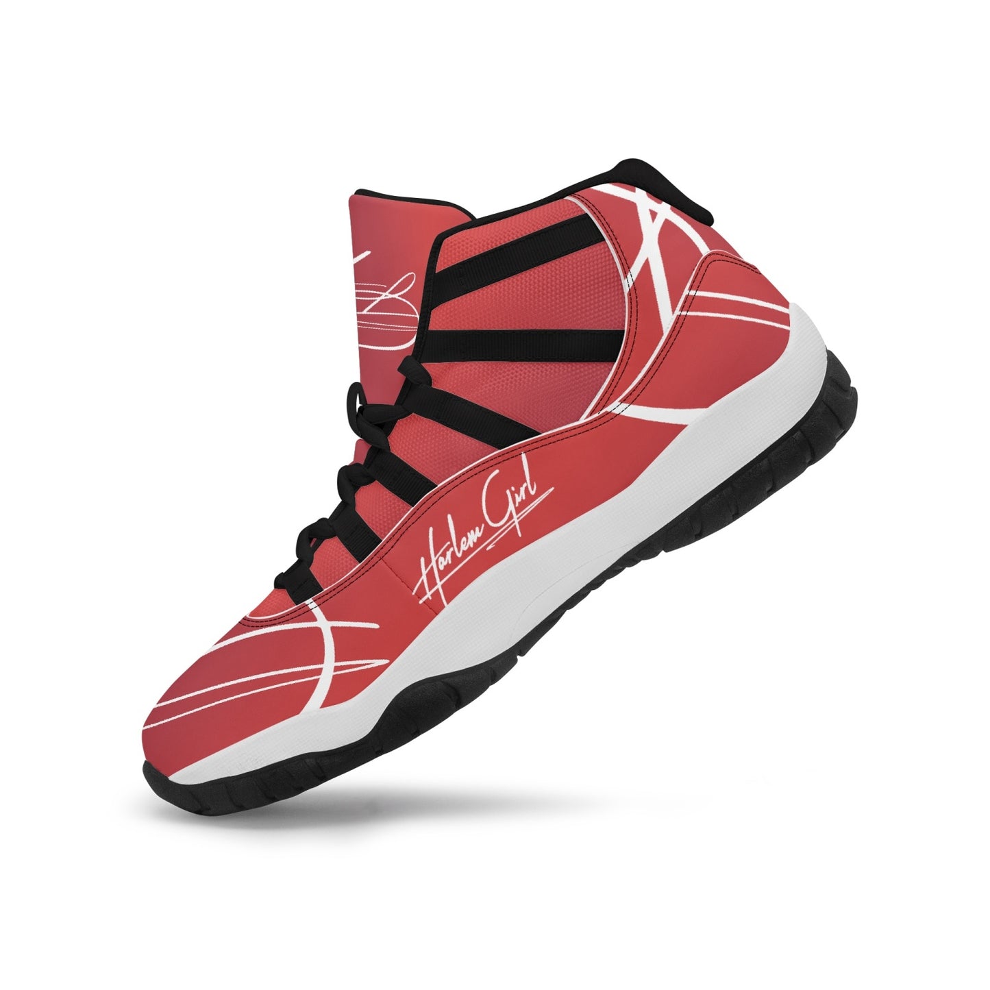 Harlem Girl "Tribe" Basketball - Ruby w/Black or White Trim (Women's)