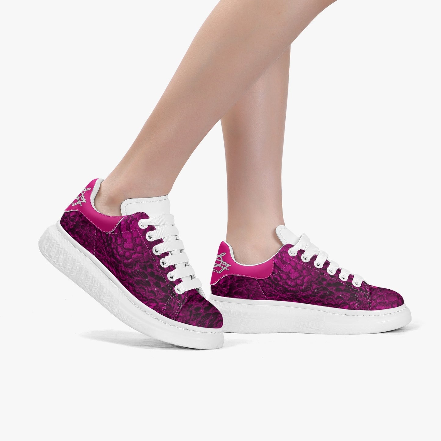 Harlem Boy Sankofa - Crocodile Print - Fuchsia - Mens