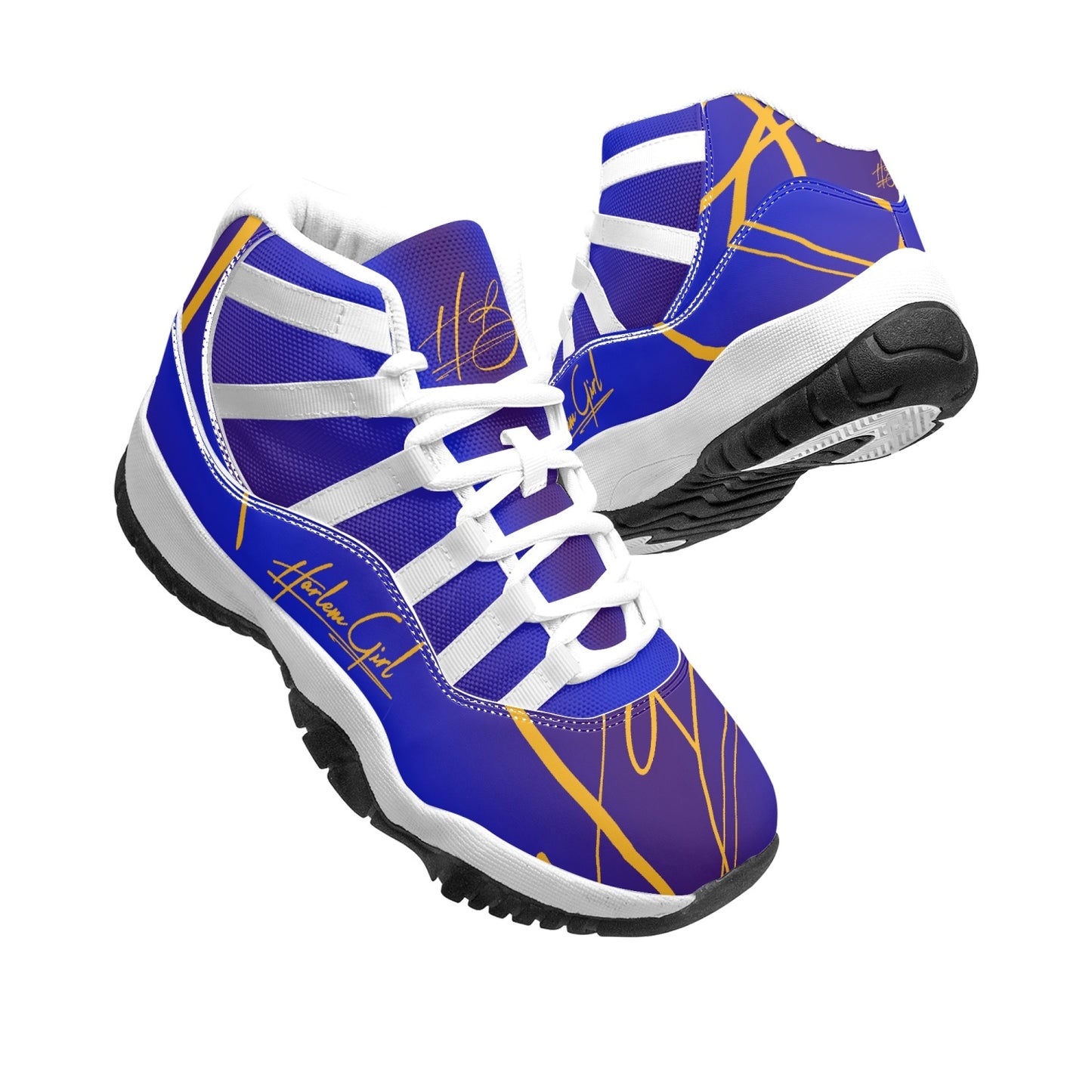 Harlem Girl "Tribe" Basketball - Blue & Gold w/White Trim (Women's)