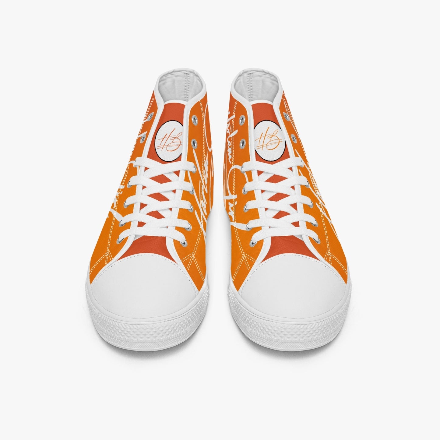 HB Harlem Girl "Lenox Ave" Classic High Top - Mandarin - Women (Black or White Soles)