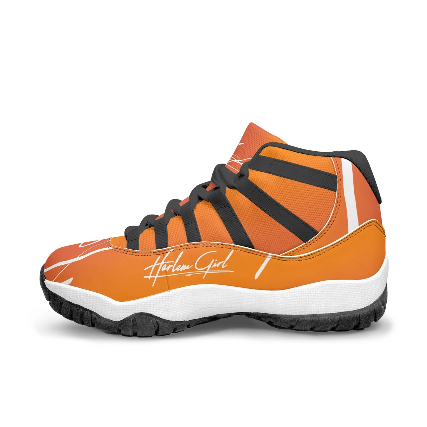 Harlem Girl "Tribe" Basketball - Mandarin w/Black or White Trim (Women's)