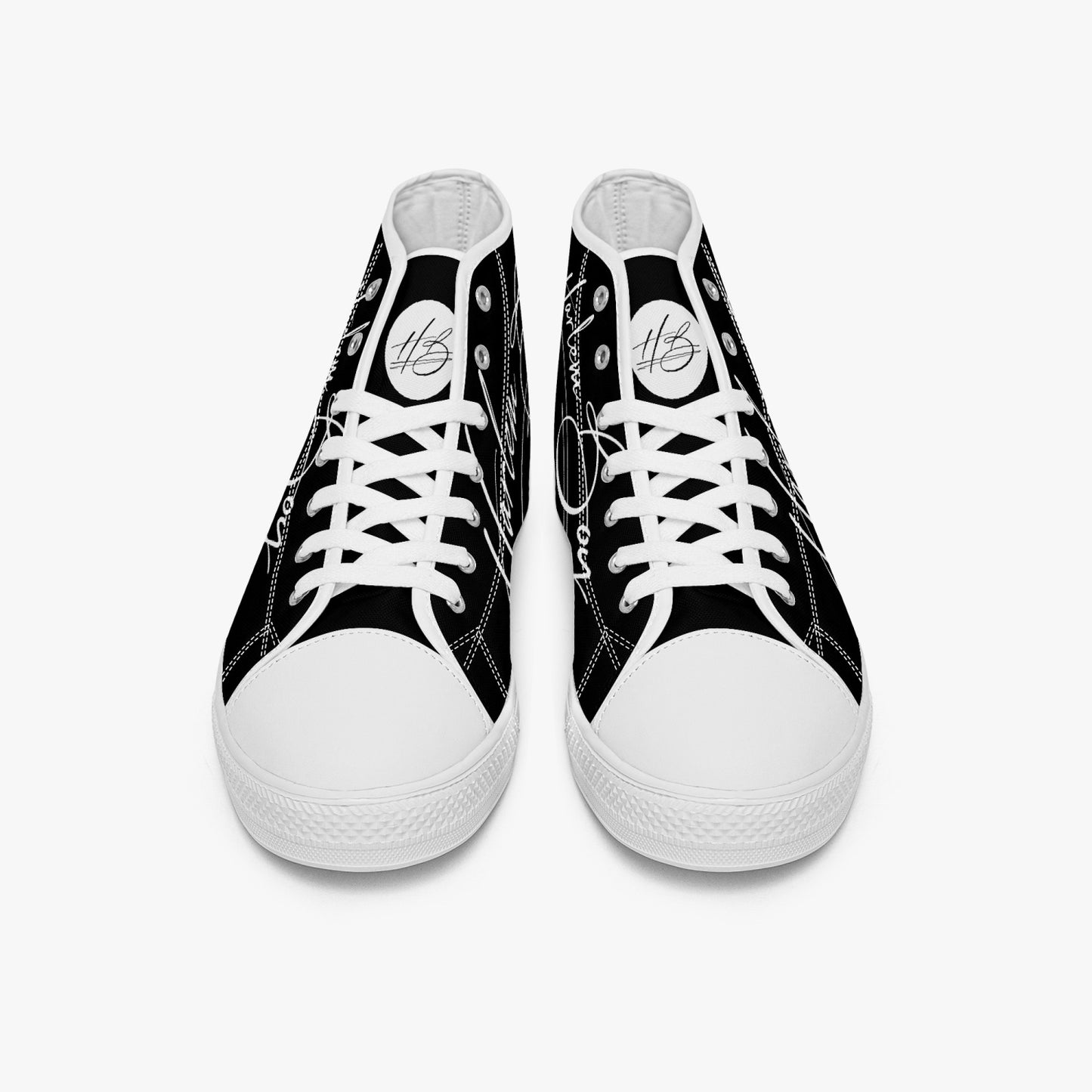 HB Harlem Boy "Lenox Ave" Classic High Top - Onyx - Men (Black or White Soles)