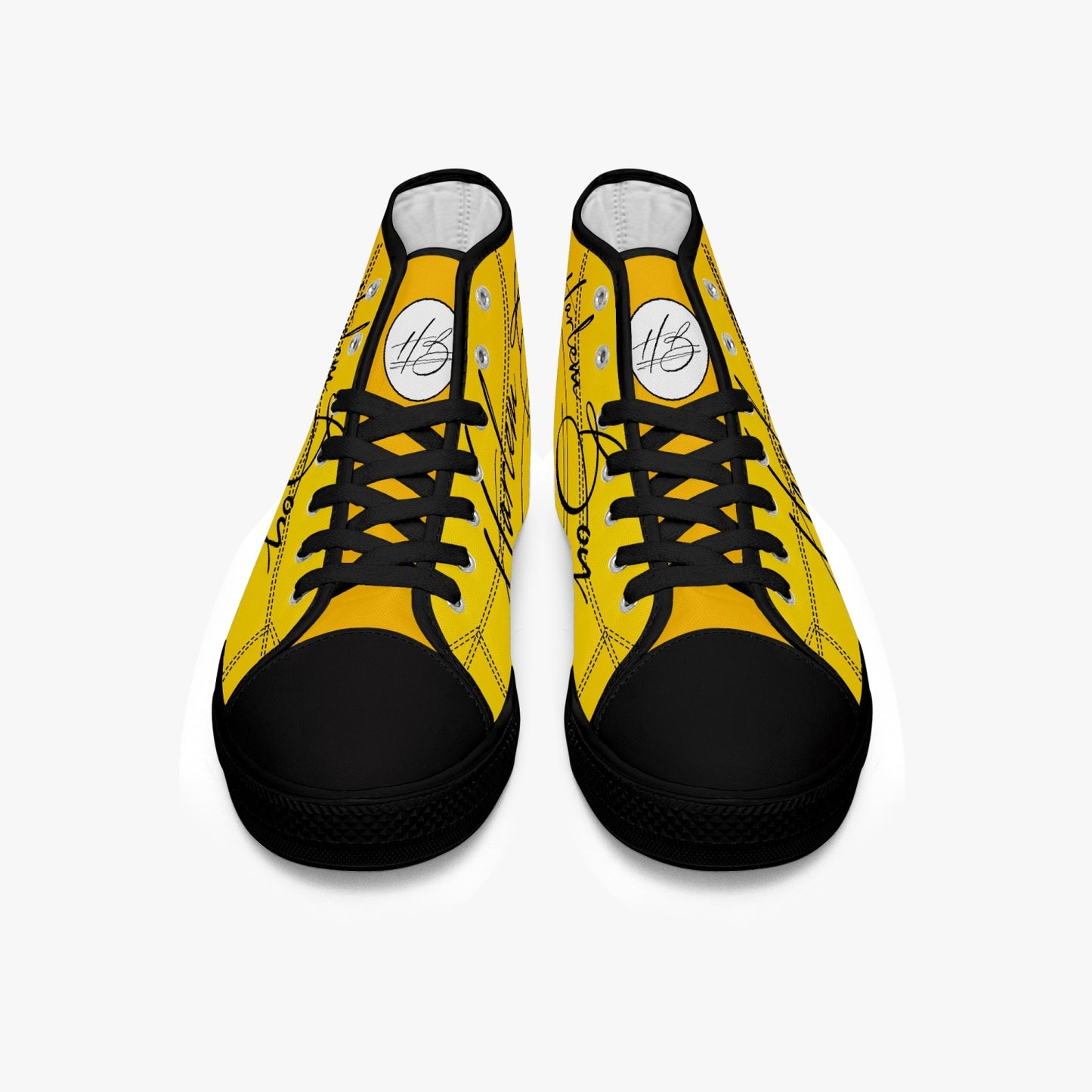 HB Harlem Boy "Lenox Ave" Classic High Top - Gold - Men (Black or White Soles)