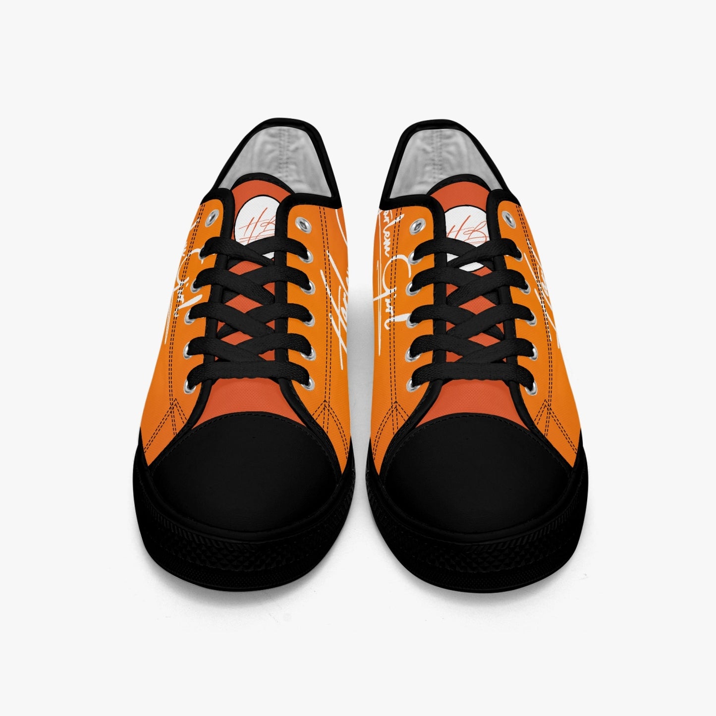HB Harlem Girl "Lenox Ave" Classic Low Tops - Mandarin - Women (Black or White Sole)