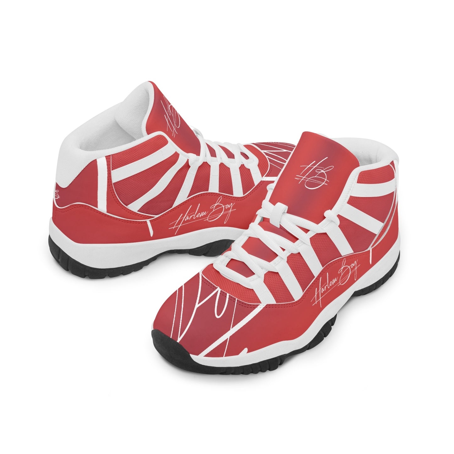 Harlem Boy "Tribe" Basketball - Ruby w/Black or White Trim (Men's)
