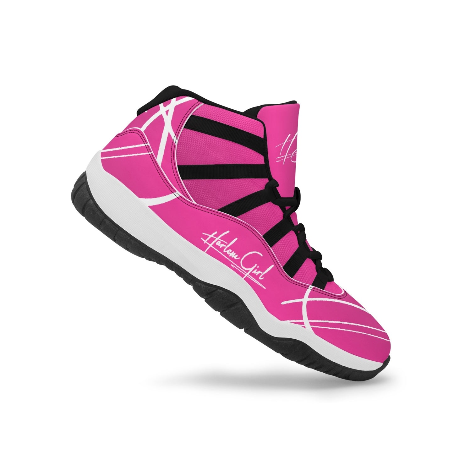 Harlem Girl "Tribe" Basketball - Fuchsia w/Black or White Trim (Women's)