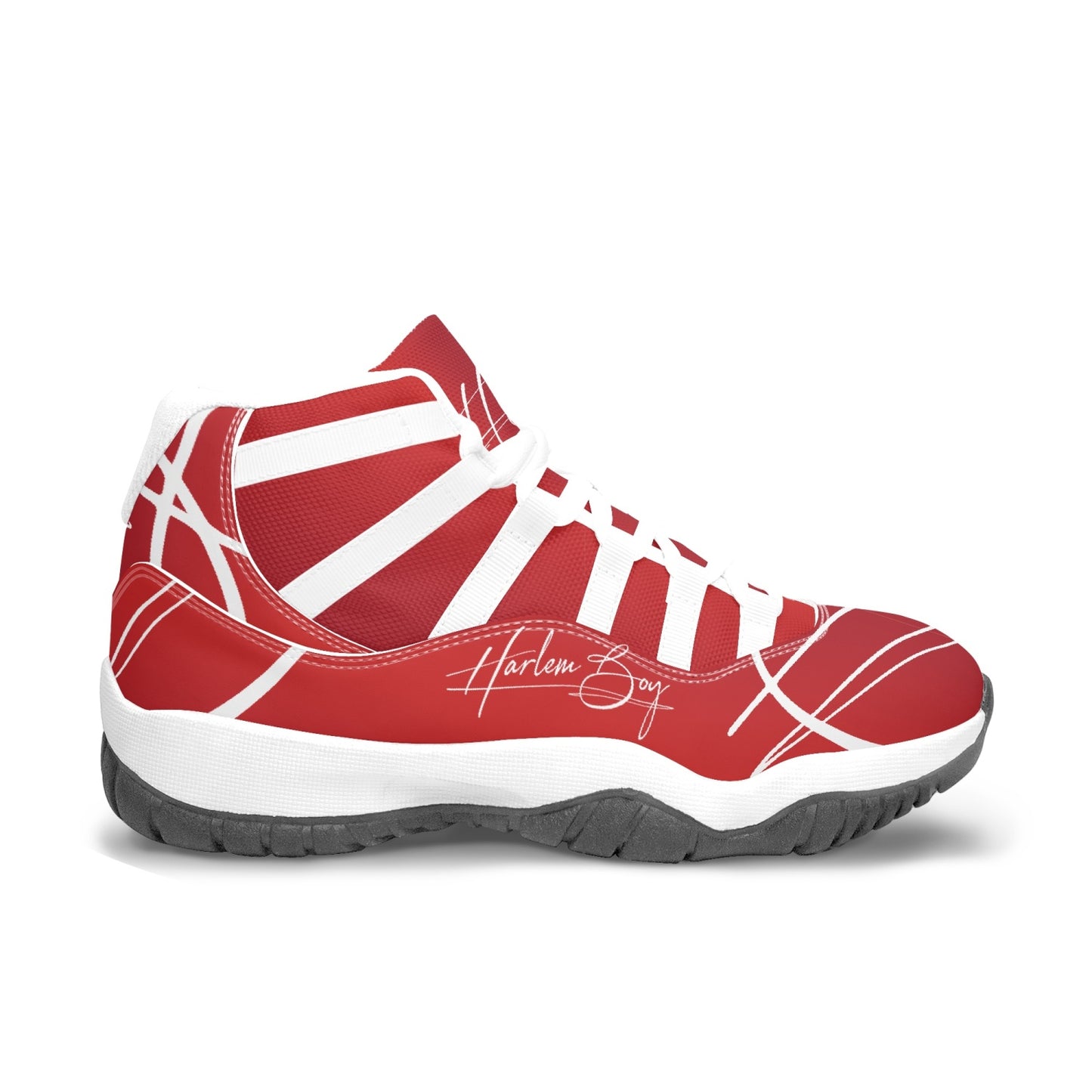 Harlem Boy "Tribe" Basketball - Ruby w/Black or White Trim (Men's)