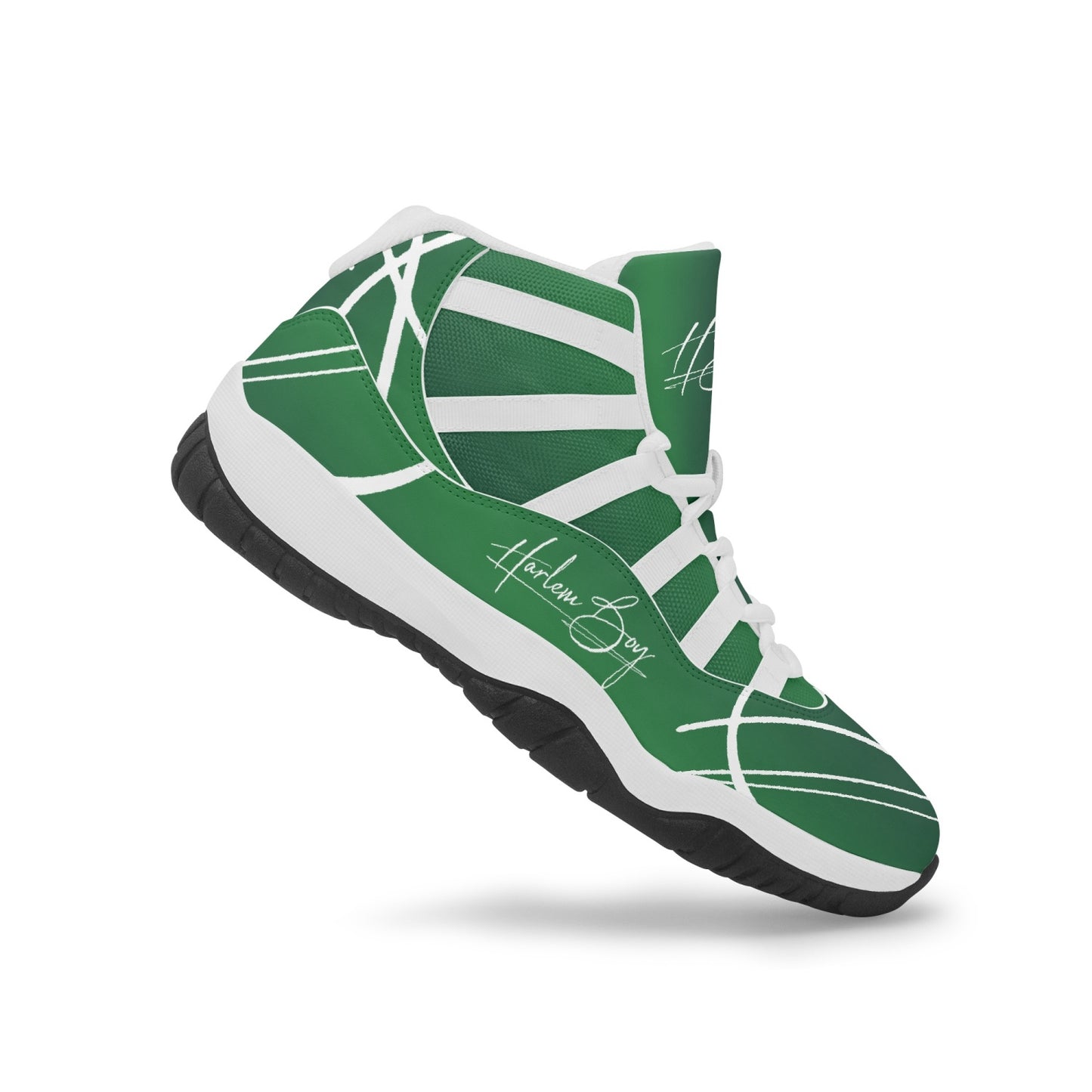 Harlem Boy "Tribe" Basketball - Emerald w/Black or White Trim (Men's)