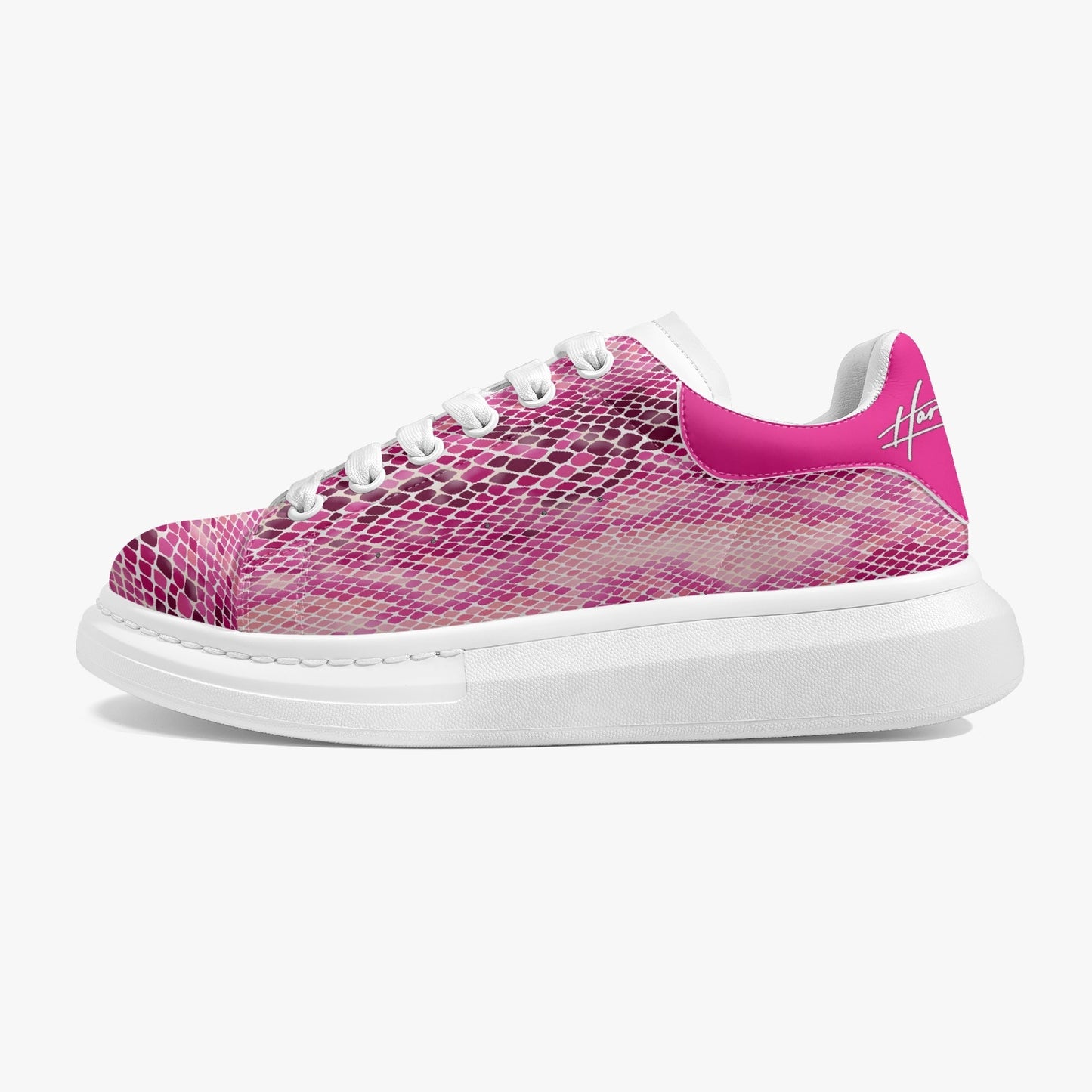 HBC - Harlem Girl Sankofa - Snakeskin Print- Pink, Fuchsia, Red - Womens