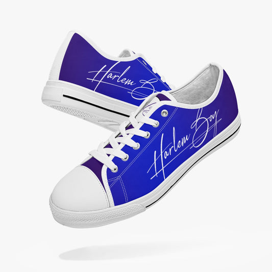 HB Harlem Boy "Lenox Ave" Classic Low Tops - Sapphire - Men (Black or White Sole)