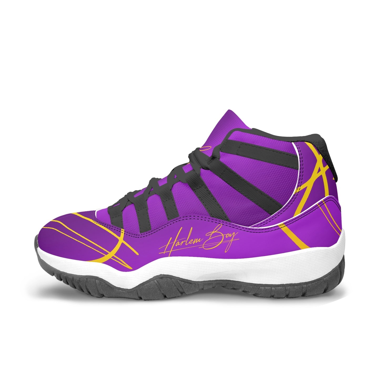Harlem Boy "Tribe" Basketball - Purple & Gold w/Black or White Trim (Men's)