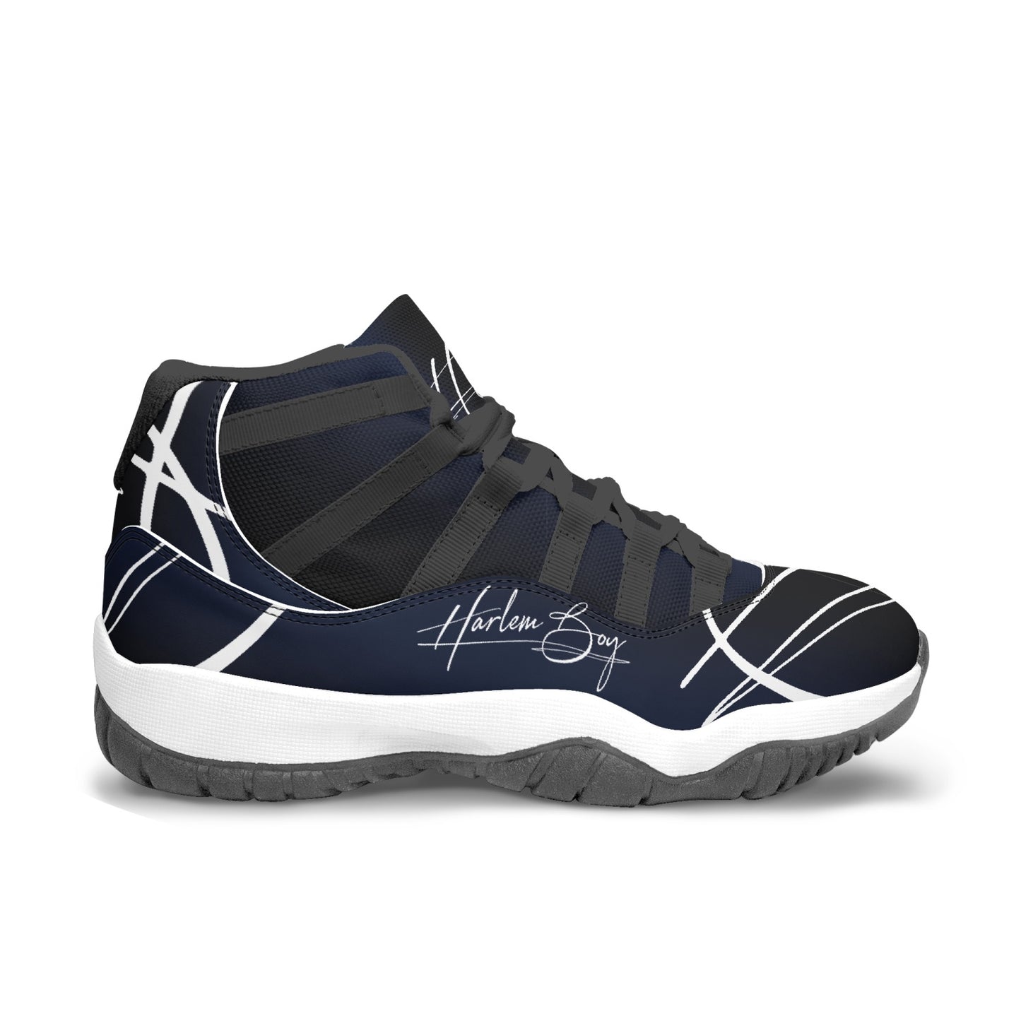 Harlem Boy "Tribe" Basketball - BluBlac Onyx w/Black or White Trim (Men's)