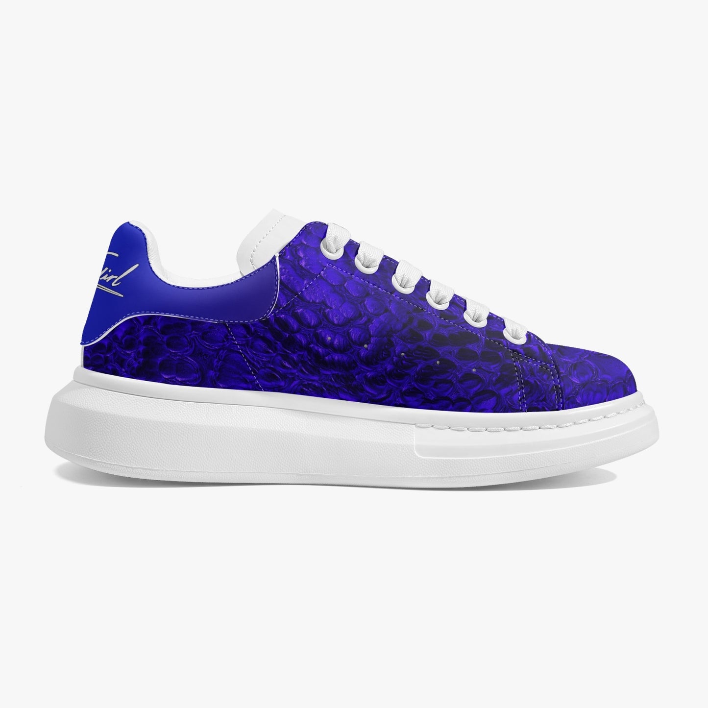 HBC - Harlem Girl Sankofa - Crocodile Print - Sapphire - Womens