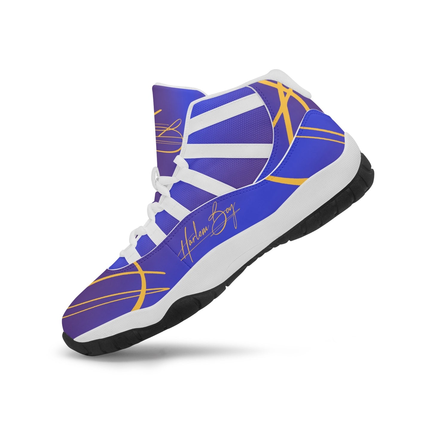 Harlem Boy "Tribe" Basketball - Blue & Gold w/White Trim (Women's)