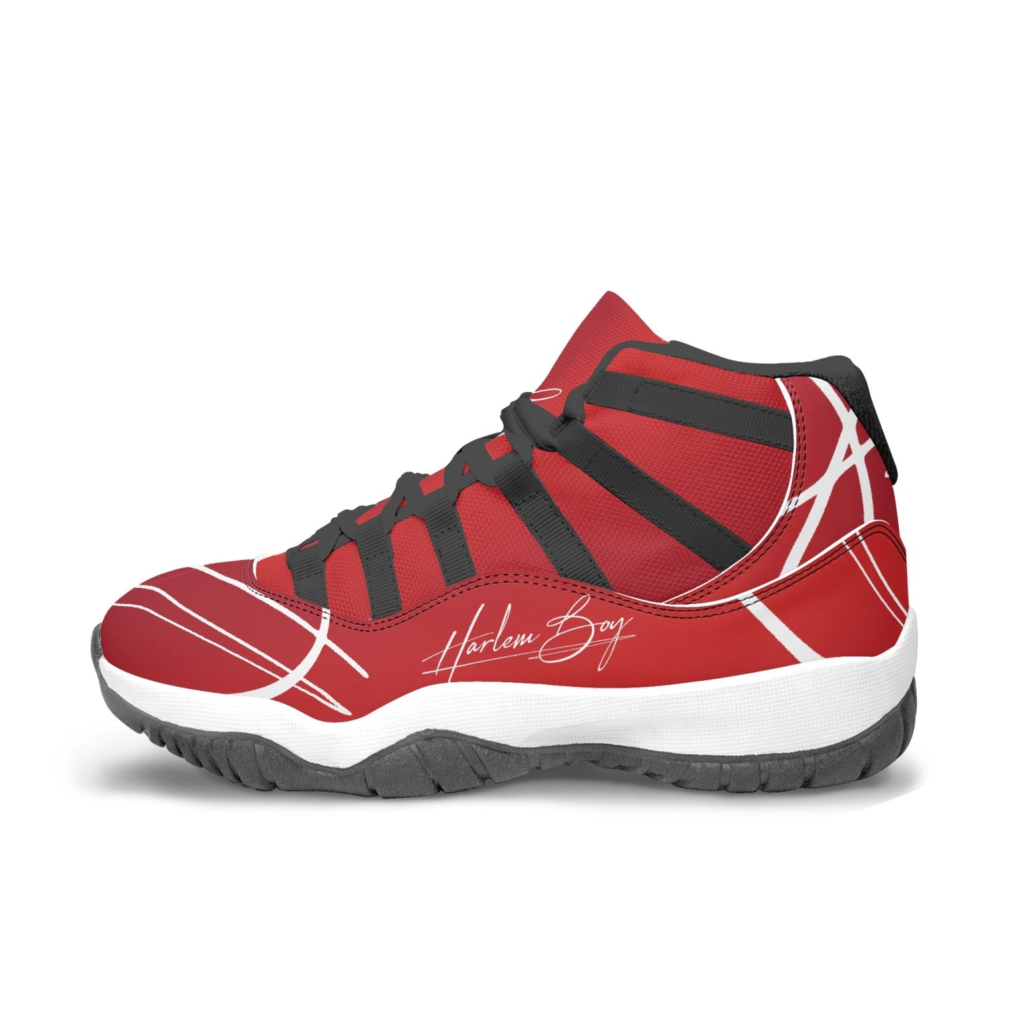 Harlem Boy "Tribe" Basketball - Ruby w/Black or White Trim (Men's)