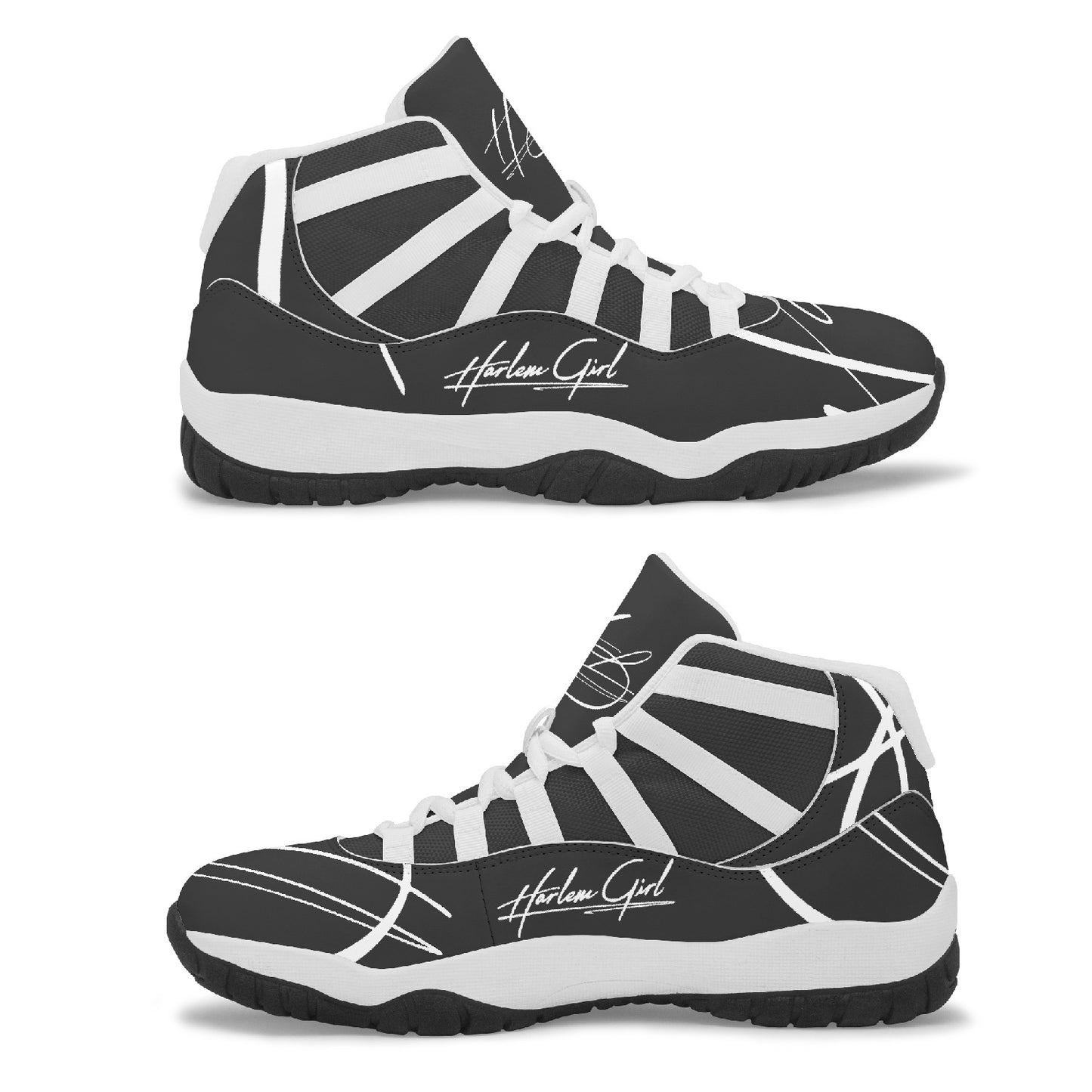 Harlem Girl "Tribe" Basketball - Onyx w/Black or White Trim (Women's)