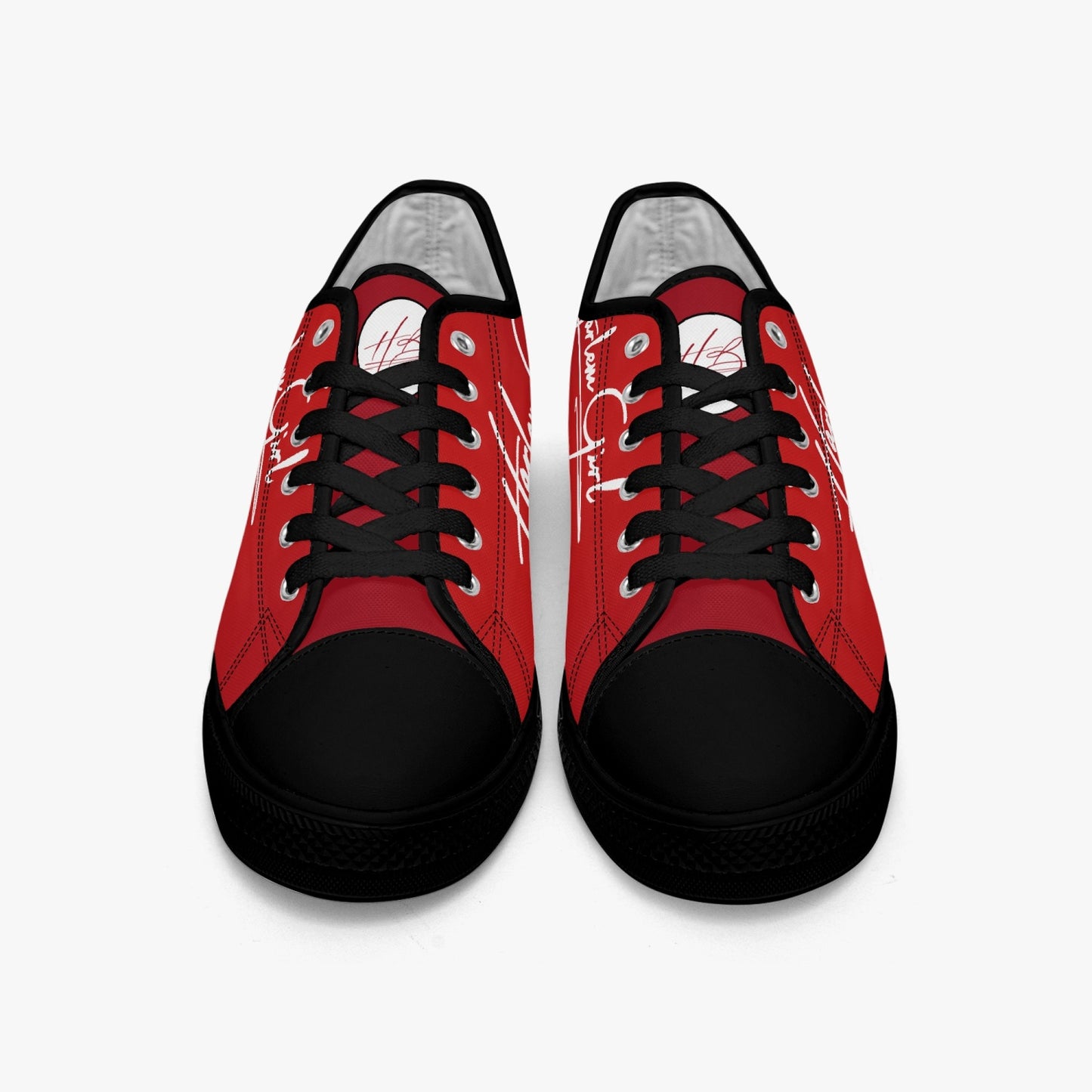 HB Harlem Girl "Lenox Ave" Classic Low Tops - Ruby - Women (Black or White Sole)