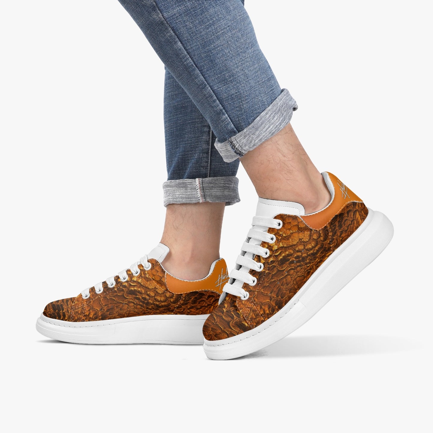 HBC - Harlem Girl Sankofa - Crocodile Print - Mandarin - Womens
