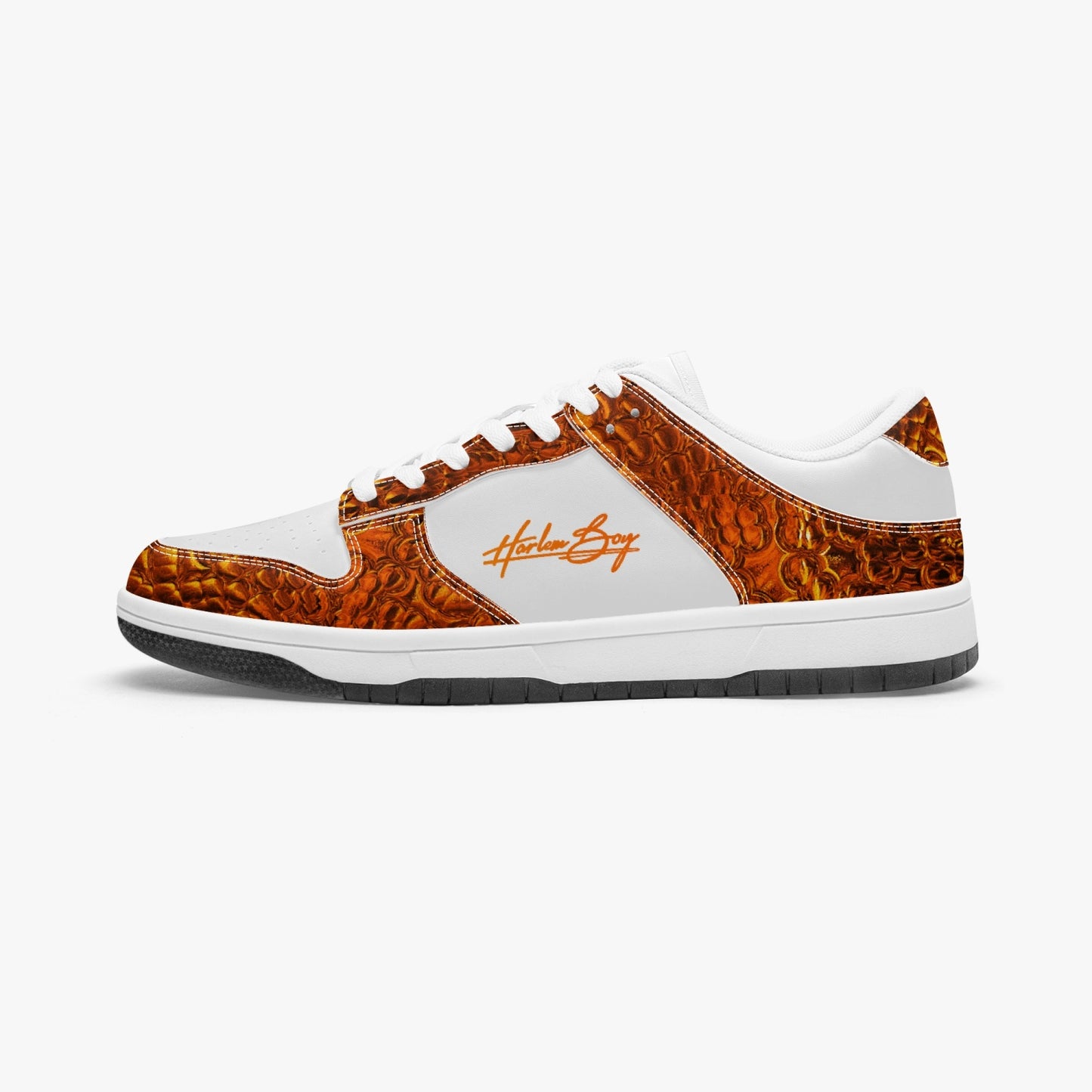 Harlem Boy Collection - Dunks - Low Top Men - Crocodile Print Mandarin