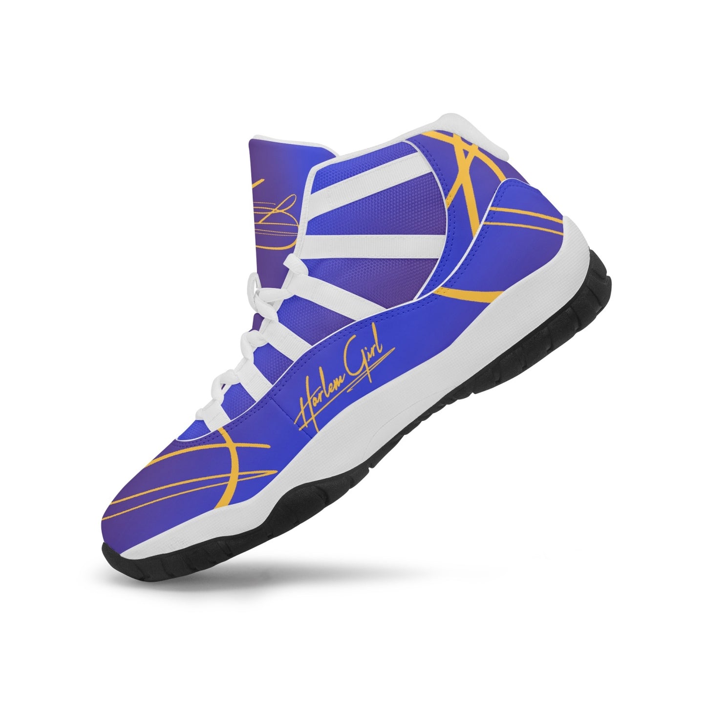 Harlem Girl "Tribe" Basketball - Blue & Gold w/White Trim (Women's)