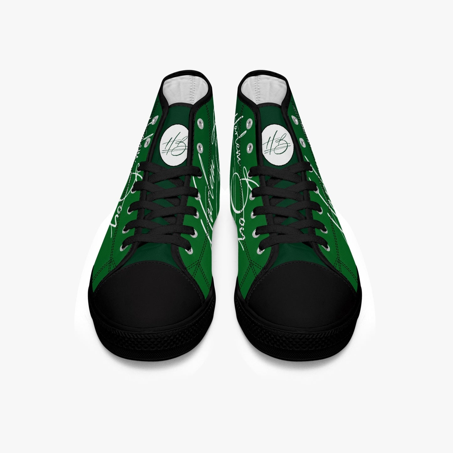 HB Harlem Boy "Lenox Ave" Classic High Top - Emerald - Men (Black or White Soles)