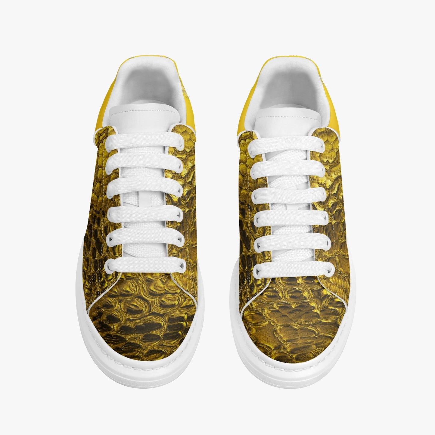 HBC - Harlem Girl Sankofa - Crocodile Print - Gold - Womens