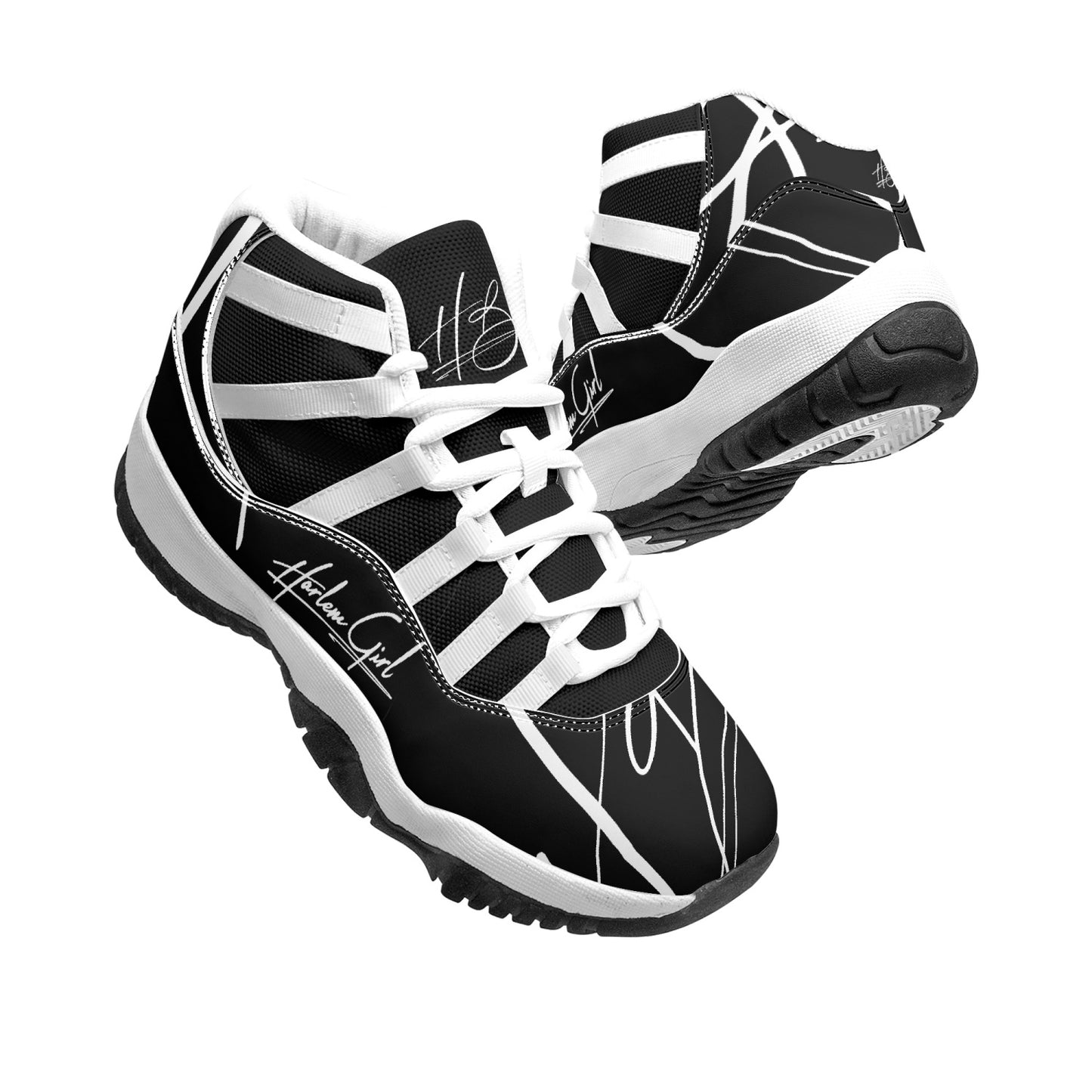 Harlem Girl "Tribe" Basketball - Onyx w/Black or White Trim (Women's)