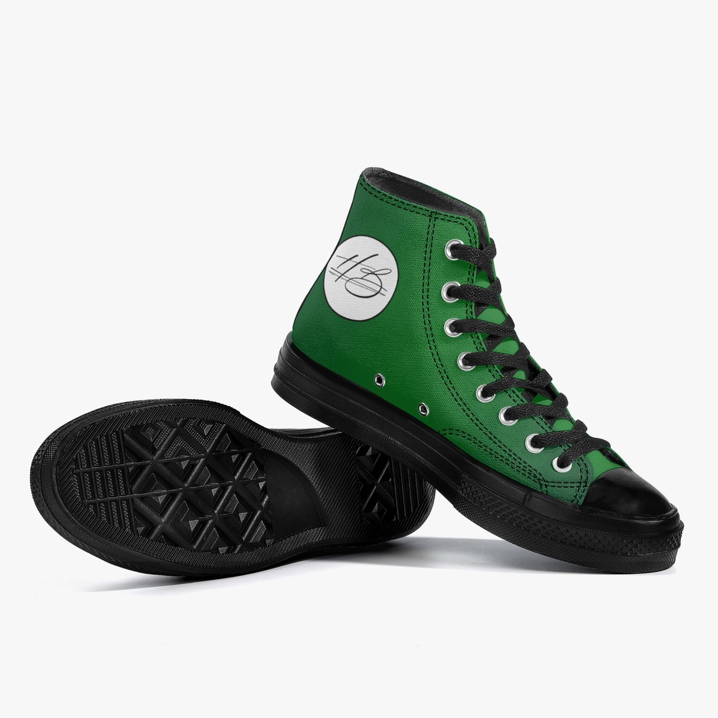 Harlem Boy "Coolee High" Tops Men - Emerald - Black Sole