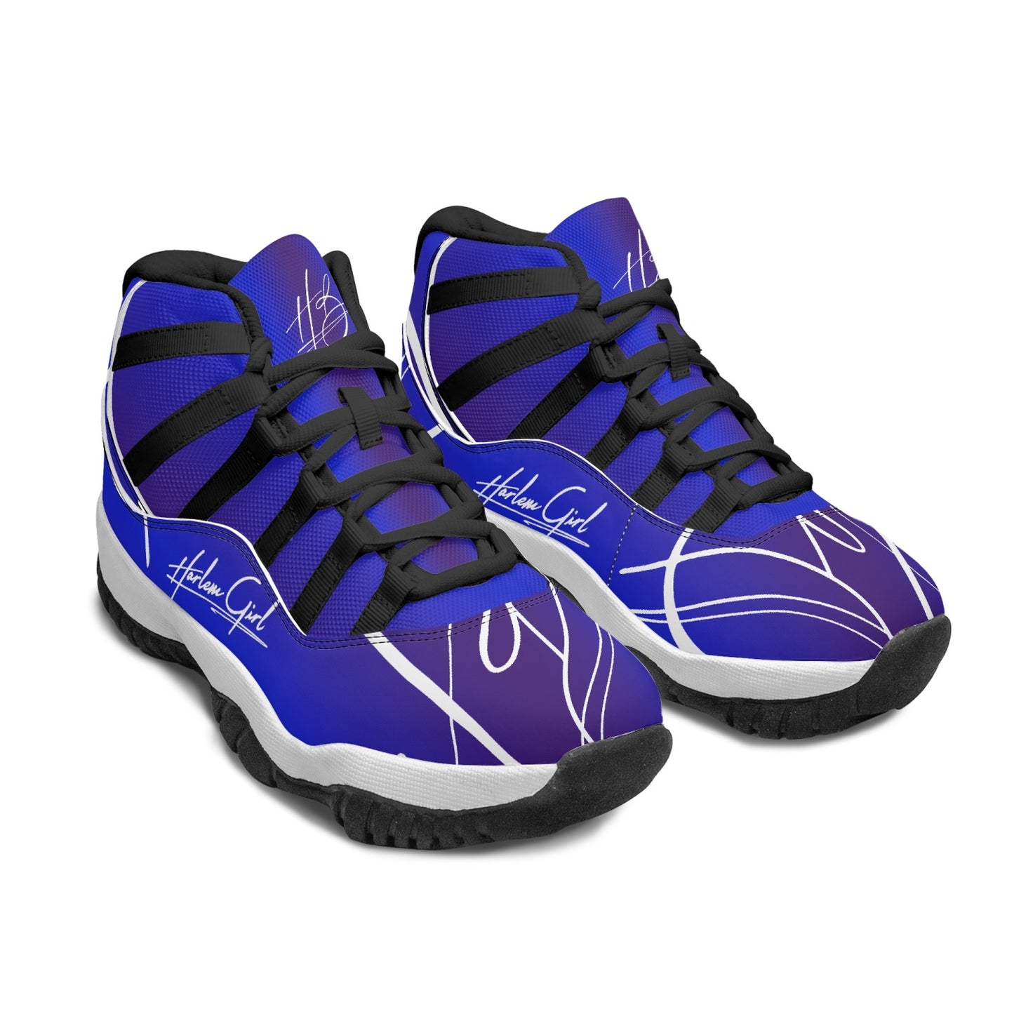 Harlem Girl "Tribe" Basketball - Sapphire w/Black or White Trim (Women's)