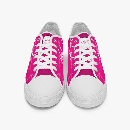 HB Harlem Girl "Lenox Ave" Classic Low Tops - Fuchsia - Women (Black or White Sole)